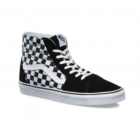 Черно-белые высокие кеды Vans Sk8 Checkerboard в клетку