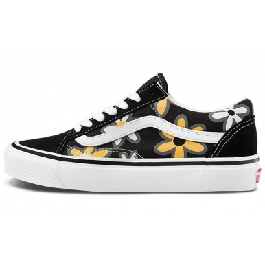 Кеды женские черные с рисунком Vans Style
