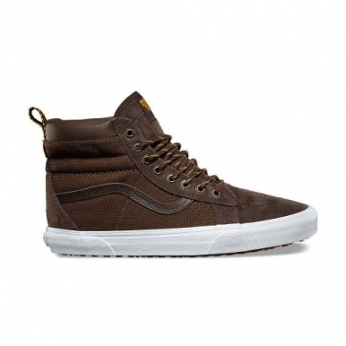Vans SK8-HI MTE коричневые  высокие зимние
