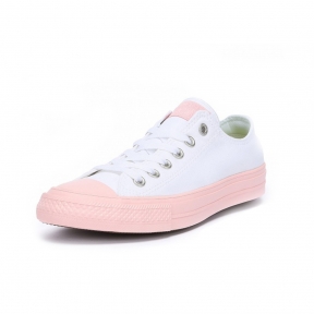 Кеды Chuck Taylor All Star бело-розовые низкие