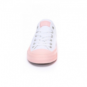 Кеды Chuck Taylor All Star бело-розовые низкие