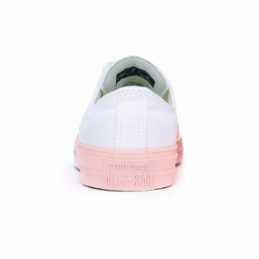 Кеды Chuck Taylor All Star бело-розовые низкие