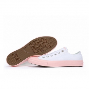 Кеды Chuck Taylor All Star бело-розовые низкие