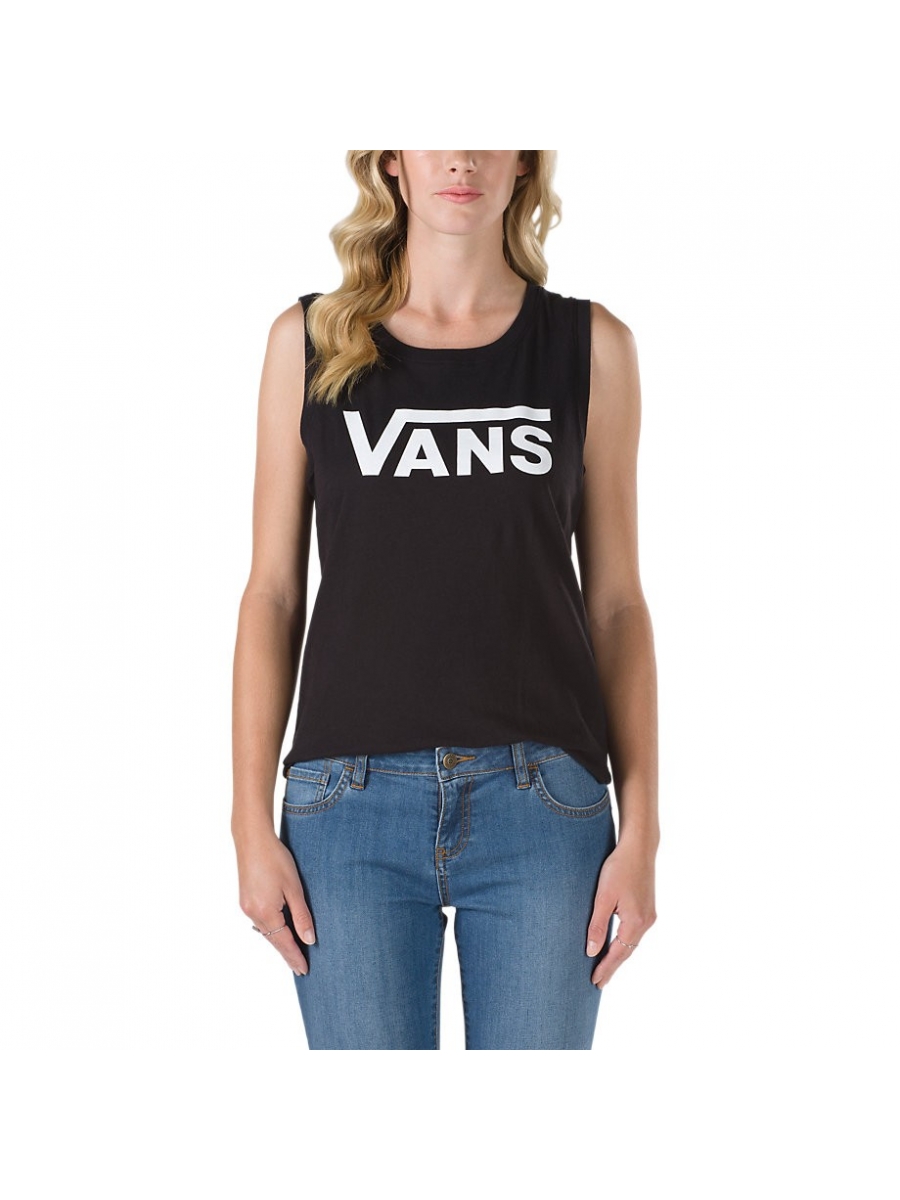Футболка Vans WM Muscle V черная