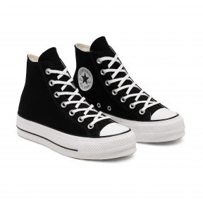  Конверсы Chuck Taylor All Star Platform High Top черно-белого цвета высокие