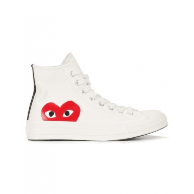 Кеды Converse Comme Des Garcons белые высокие