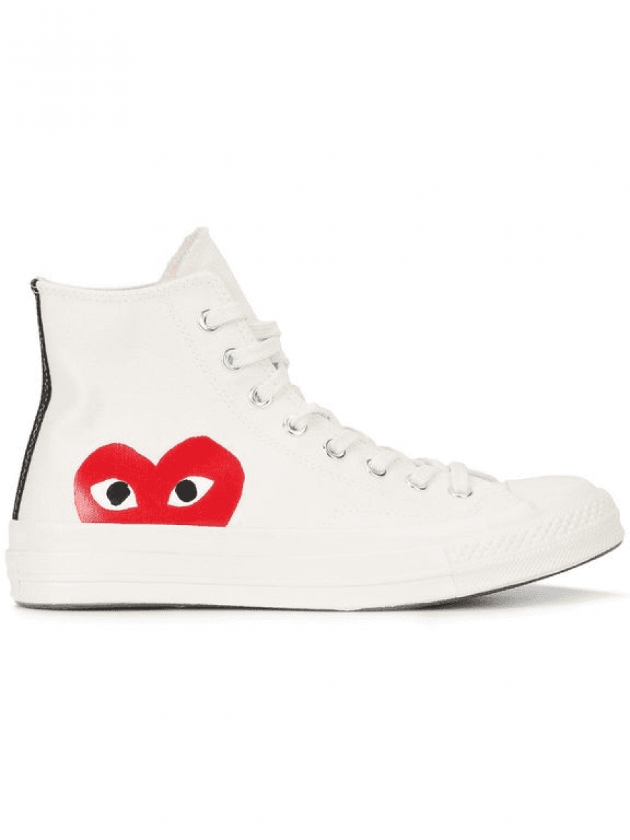 Кеды Converse Comme Des Garcons белые высокие