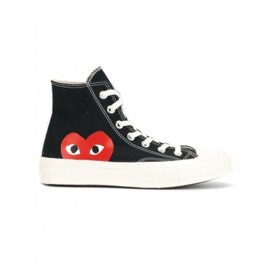 Кеды Converse Comme Des Garcons черно-белые высокие