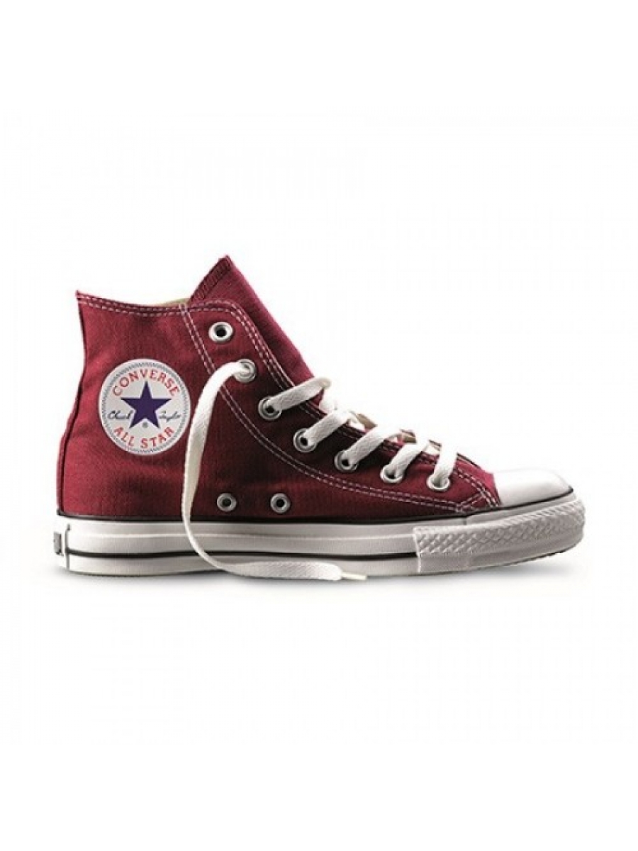 Кеды Converse бордовые высокие