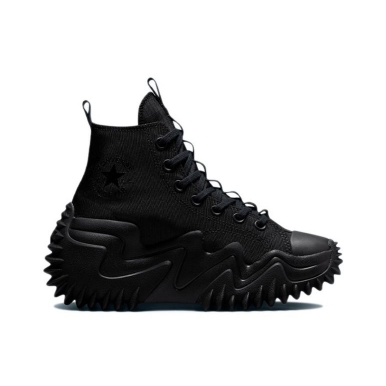 Кеды Converse Run Star Motion черные монохром высокие на платформе