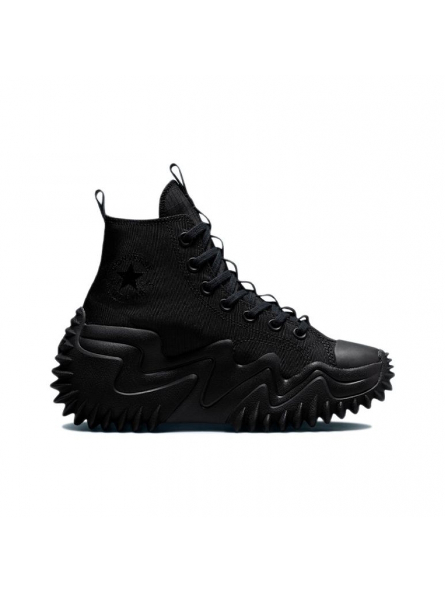 Кеды Converse Run Star Motion черные монохром высокие на платформе