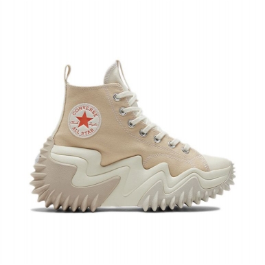 Кеды Converse Run Star Motion бежевые высокие на платформе