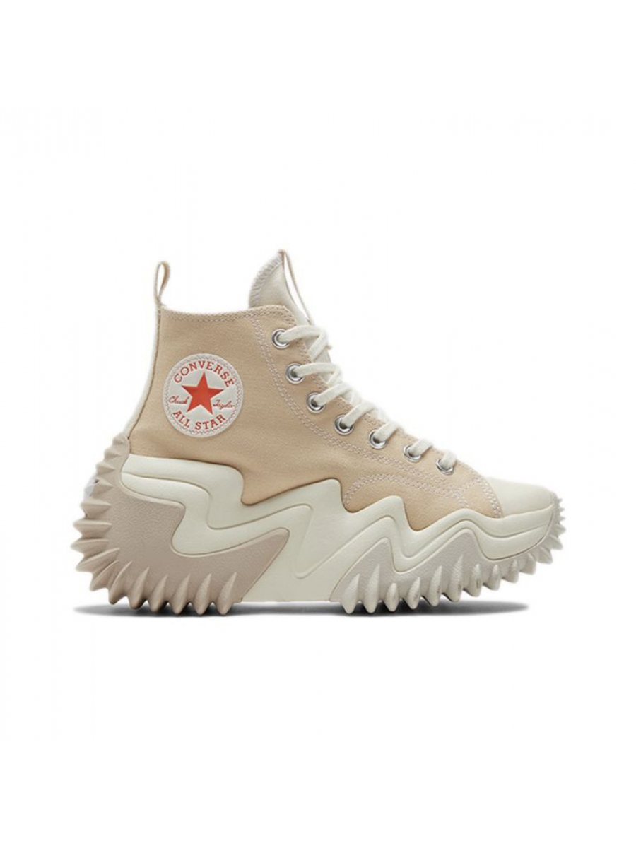 Кеды Converse Run Star Motion бежевые высокие на платформе