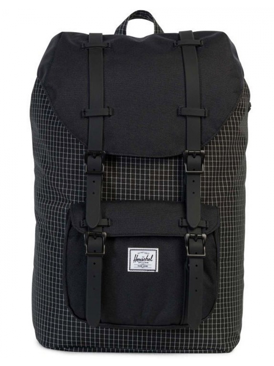 Рюкзак Herschel Little America в клетку черный