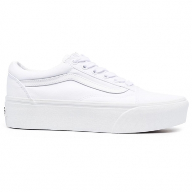 Vans Old Skool Platform монохром белые
