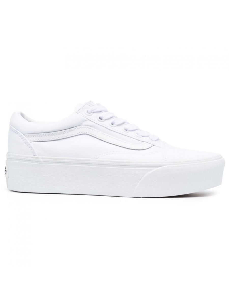 Vans Old Skool Platform монохром белые