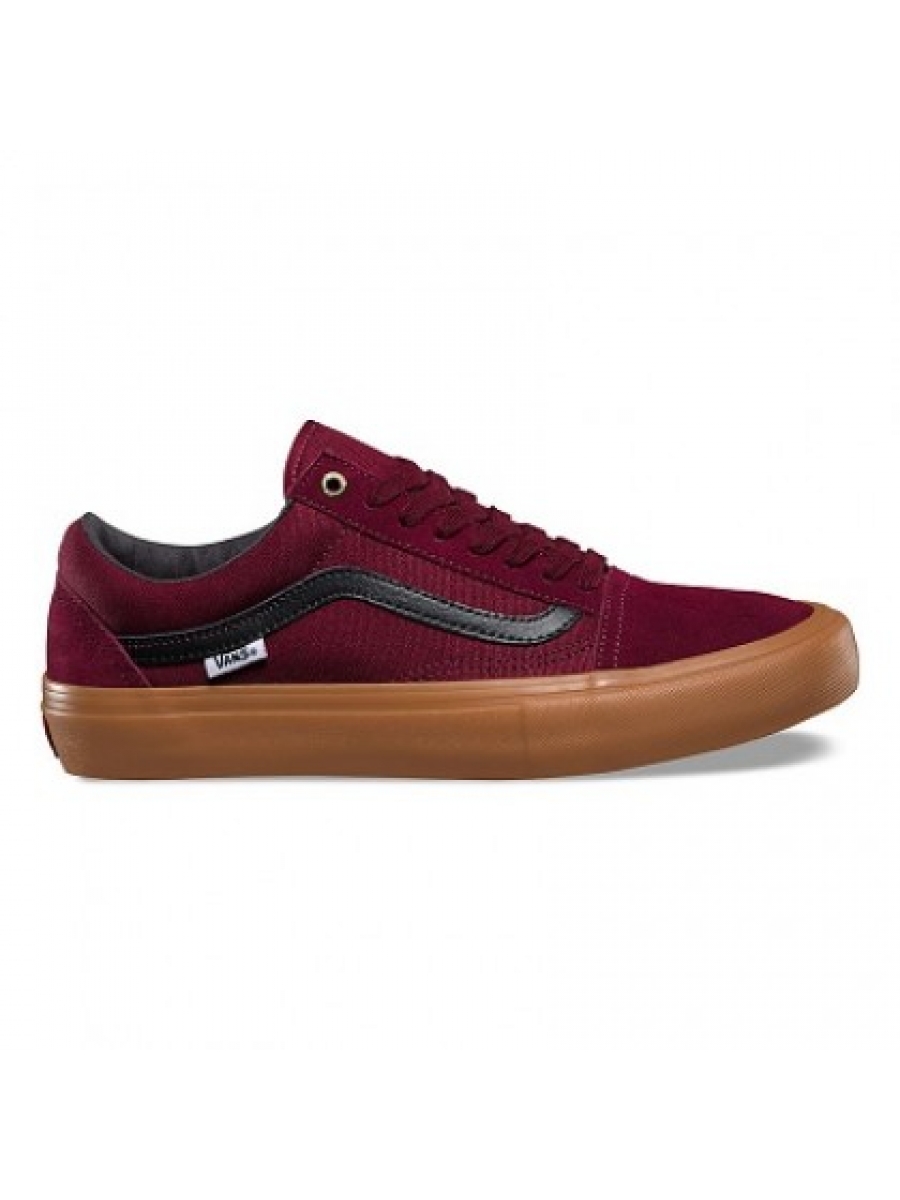 Vans Old Skool Pro бордовые