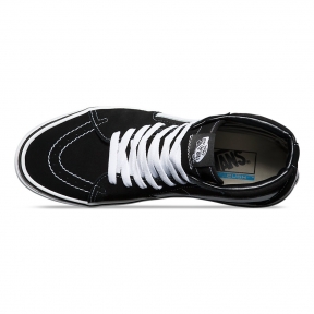 Черно-белые высокие кеды Vans SK8-HI Fleece 