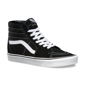 Черно-белые высокие кеды Vans SK8-HI Fleece 