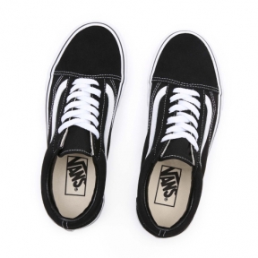 Vans old skool черно-белые на платформе