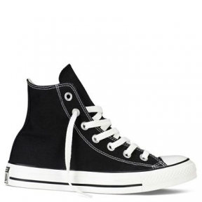 Кеды Converse черно-белые высокие